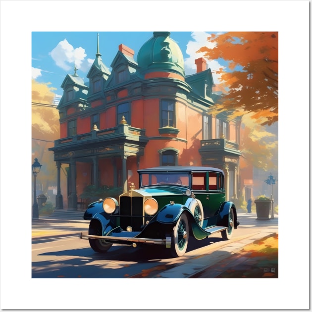 Victorian Vintage Luxury Car Wall Art by Spaceboyishere